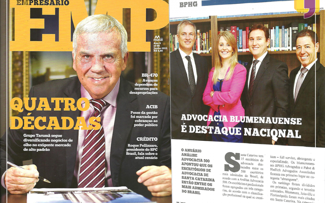 BPHG Advogados é destaque na revista Empresário