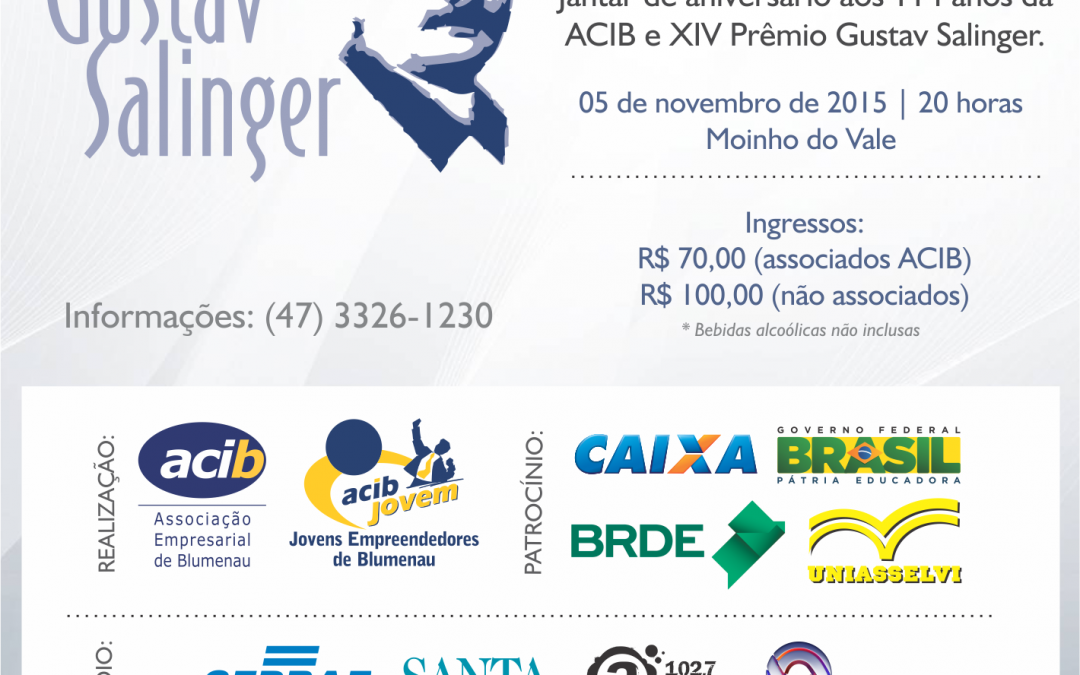 Empresas de destaque receberão Prêmio Gustav Salinger