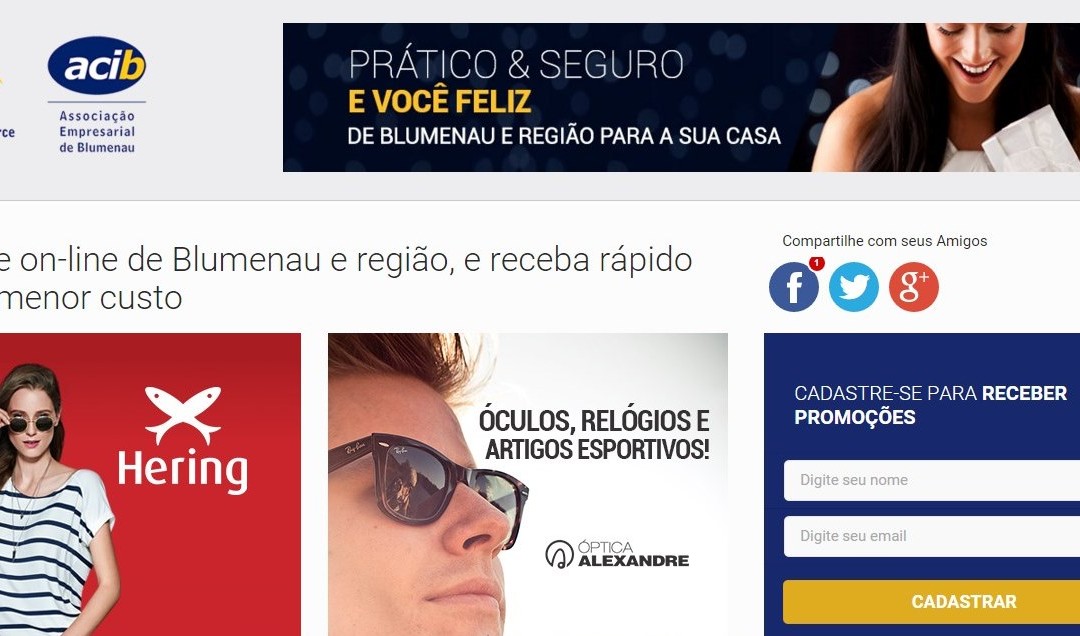 Núcleo de E-commerce da Acib cria página para divulgar localmente as lojas online de Blumenau e região